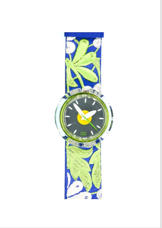 Swatch Watch - PMG101 - MARGUERITE Vintage 1995 Midi Pop Swatch MARGUERITE PMG101 - Mint Unworn  main image 2