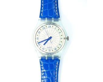 1994 Vintage Swatch (montre 24h) "INDEX", GG125, très rare, jamais portée, dans une boîte Swatch, avec une pile neuve