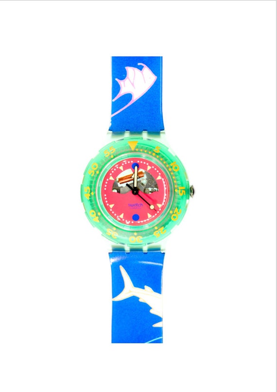 1991 Vintage Swatch Scuba 200 "HAPPY FISH", SDN101