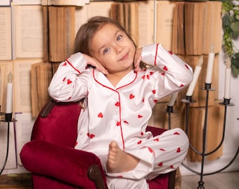 Pijama infantil de satén para casa