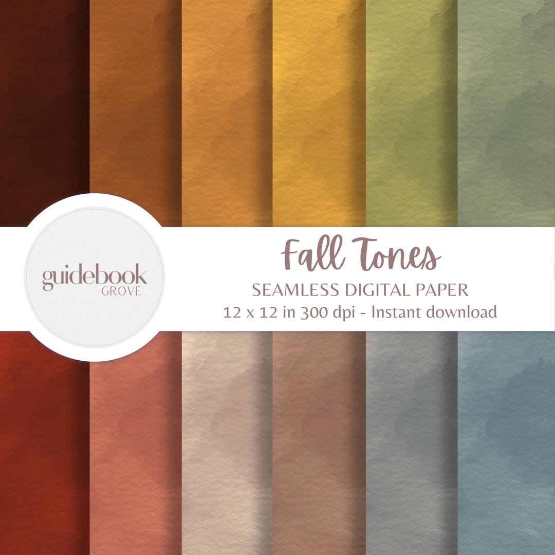 Watercolor Fall Digital Paper Pack – Cozy Autumn Seamless Patterns ...