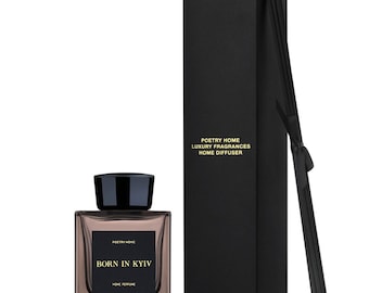 Difusor de varillas Born in Kyiv: fragancia para el hogar afrutada, verde y amaderada (100 ml)