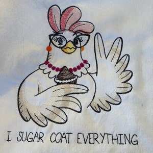 Tea Towels, Chicken Tea Towels, Kitchen Towels, Embroidered Tea Towels, Chicken Kitchen Decor, Funny Chicken Ladies, Farmhouse Kitchen