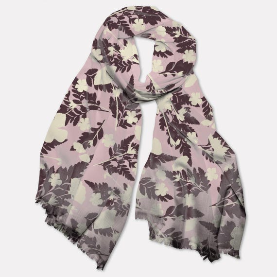 Pashmina Scarf Lovely Liliana -chianti Fern Garden, Women's