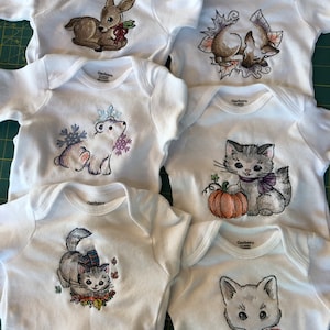 Rompertjes, witte babyromper met lange mouwen, babyshirt, babyshirt met drukknopen, top uit één stuk
