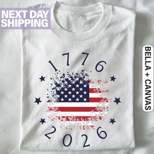 Made in America T-Shirt, Patriotic USA Flag Tee America 250th Anniversary Tee, Patriotic Gift, 4th of July Shirt, Independence Day Gift