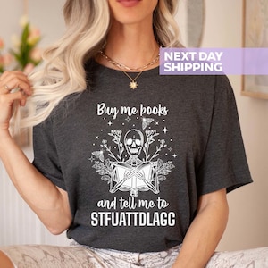 Kaufen Sie mich Bücher Smut Shirt, Lese T-Shirt, Smut Leser Geschenk, würziges Buch & Dark Romance Reader Shirt, Booktok Tee, Bookish Tee Geschenk für Frauen