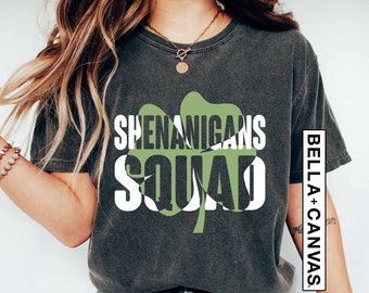 Shenanigans Squad Shirt, Matching St Patricks Day Shirts, St Patrick&#39;s Day Shirt, Irish Shirt, Lucky Shirt, Drinking Shirts, Let&#39;s Day Drink