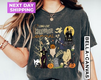 Retro Halloween Shirt, Long Live Halloween, Vintage Halloween Shirt, Retro Halloween, Fall Apparel, Spooky Season Pumpkin Shirt, Black Cat