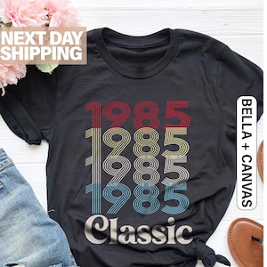 Chemise classique 1985, chemise 40e anniversaire, chemise vintage 1985, cadeau 40e anniversaire pour chemise homme, chemise rétro 1985, cadeau 40e anniversaire
