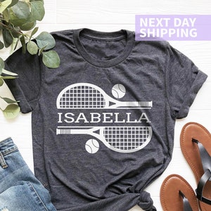 Chemise de tennis personnalisée, Chemise de jour de match, Cadeau de joueur de tennis, Chemise de tennis, Chemise de joueur de tennis, Chemise de tennis drôle, Chemise de l&#39;équipe de tennis unisexe