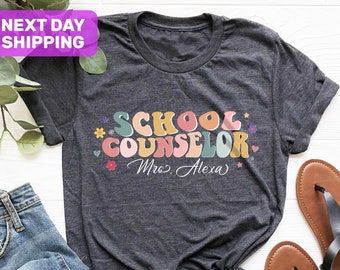 Personalized School Counselor Shirt, Gift For School Counselor, School Counselor Gifts, Back To School Shirts, Counselor Appreciation Gifts