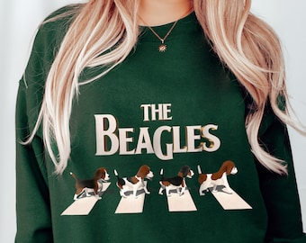 The Beagles Sweatshirt, Beagle Lover Hoodie, Beagles Long Sleeve Shirt, Dog Lover Gifts, The Beagles Dog Sweatshirt, Beagle Mom Sweater Gift