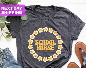 Schul-Krankenschwester-Shirt, Schul-Krankenschwester-Geschenke, Schul-Krankenschwester-T-Shirt, Krankenschwester, RN-Shirt, Krankenschwester-Anerkennungsgeschenk, Krankenschwester-Abschluss-Geschenke