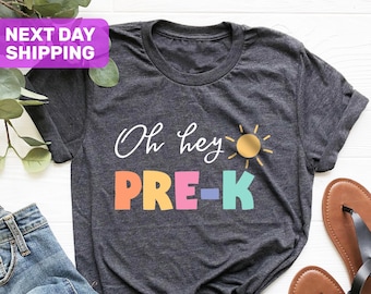 Camiseta Oh Hey para Professores da Pré-escola, Camiseta para Professores da Pré-escola, Camiseta para Professores da Pré-escola, Equipe da Pré-escola, Presente de Natal, Camiseta para Pré-escola, Camiseta para Equipe de Professores da Pré-escola