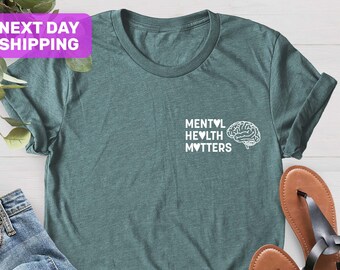 Mental Health Shirts, Inspirational Shirts Women, Mental Health Awareness, Mental Health Matters Shirt, Women Mental Health, Anxiety Shirt
