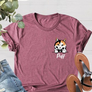 Custom Cat Shirt, Cat Lovers Shirt, Personalized Cat Shirt, Gift for Dad, Gift for Mom, Gift for Christmas, Cat Lover Gift, Cat Mom Shirt