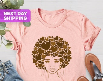 Women Anti Racism Shirt, Its Only Melanin Hearts Tee, Human Equality Shirt,Equality Rights,Feminist Tee,Black Woman Gift,Black History Shirt