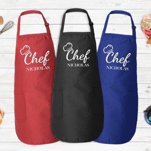 Customized Apron, Chef Printed Apron, Printed Kitchen Apron for Women & Men, Printed Apron, Personalized Gift, Cute Apron For Women Men