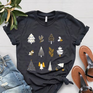 Christmas Tree Shirt, Christmas T-Shirt, Holiday Shirt, Screen Print Shirt, Christmas Shirts for Women, Holiday Tee,Christmas Gift for Women