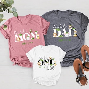 Family Safari Matching Shirts, Mom and Dad Wild Shirt, Wild Safari, Birthday Zoo Wild Shirts, Two Wild, Wild One, Wild One Birthday