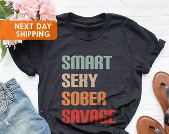 Sobriety Gift For Women, Sober Shirt, Sobriety Gift For Men, Sober Af, Narcotics Anonymous, Recovery Shirts, Sobriety Shirt, Recovery Gifts