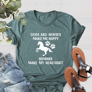 Horse Lover Shirt, Dogs And Horses Shirt, Southern T-shirt, Horse T-Shirt, Dog Lover Gift, Dog Shirt Women, Dog Mom Shirt, Gift For Country