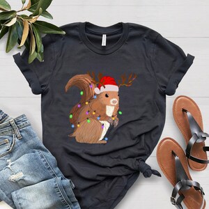 Christmas Shirt, Christmas Squirrel Lights Shirt, Christmas Lights Shirt, Funny Christmas Shirt, Christmas Gift Shirt,Christmas Gift For Her