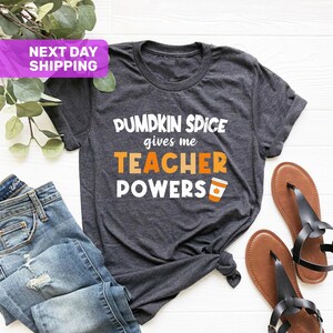 Profesor de camisa de otoño, Camisas de otoño para maestros, Camisa de maestro de especias de calabaza, Regalo para maestro, Camisa de maestro de calabaza, Camisa de maestro de Acción de Gracias