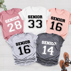 Custom Senior Shirt, Jersey Number, Graduation Shirt, School Life Shirt, Back to School, Class Of Tee, Funny Senior Shirt, Our Final Chapter