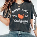 Custom Family Name Matching Thanksgiving Shirts, Thankful For My Family Shirt, Fall Shirts, Thanksgiving Family Shirt, Family Name T-Shirt