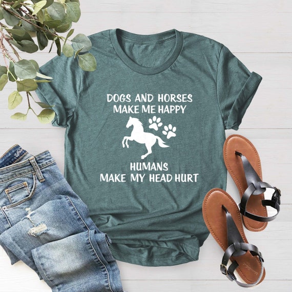 Horse Lover Shirt, Dogs And Horses Shirt, Southern T-shirt, Horse T-Shirt, Dog Lover Gift, Dog Shirt Women, Dog Mom Shirt, Gift For Country