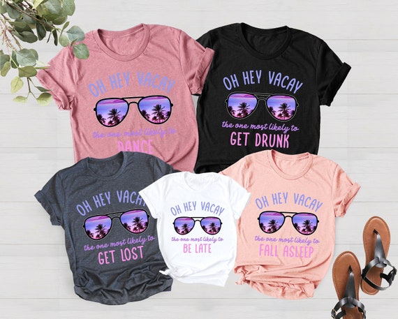 ☆関税込☆Lucky Marche★SUMMER HOLIDAY Couple T-shir.t★ Custom Vacation Shirt, Summer Vacation T-shirts, Family