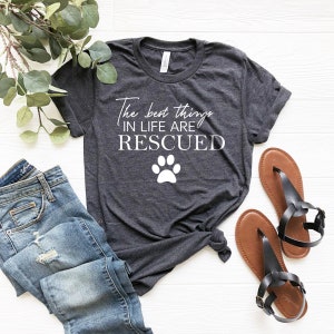 Dog Rescue Shirt, Animal Rescue Shirt, Rescue Dog Tshirt, Paw Print, Dog Lover Gift, Dog Paw T-shirt, Animal Rescue, Fur Mama,