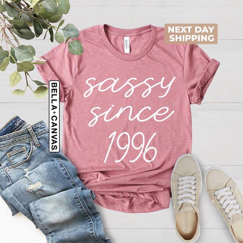 Frech seit 1996 Shirt, 30. Geburtstag Shirt, freche Geburtstag Shirt, 1996 Geburtstag Shirt, 30. Geburtstag Frau Shirt, 30. Geburtstag Geschenk Bild 1