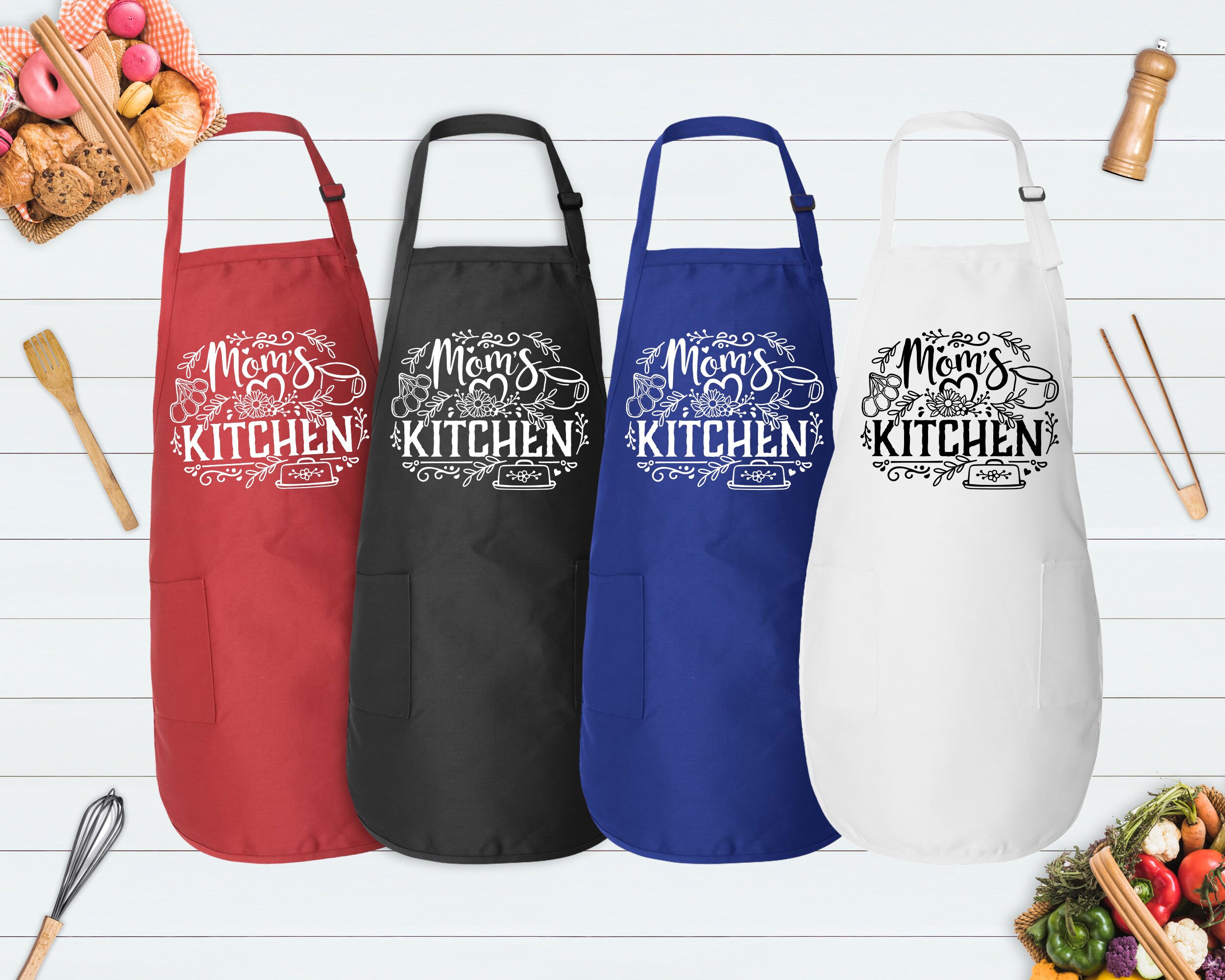 Grembiule Da Cucina Con Scritta 'La Migliore Mamma Del Mondo' – Regalo Per Festa Della Mamma, Compleanno O Natale