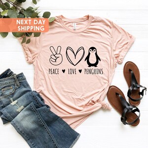 Peace Love Penguin Shirt, Peace Love Penguin, Penguin Fan Shirt, Penguin Lover Gift, Penguin Shirt, Penguin Lover Shirt, Penguin Gift