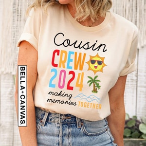 Cousin Crew 2024 Summer Vacation Beach Shirt, Personalized Family ...