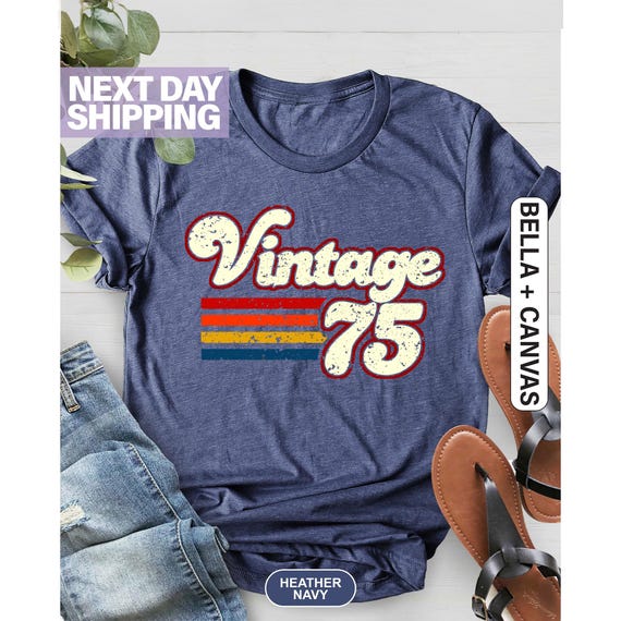1975 Vintage T Shirt, Birthday Gift Tee. Retro Style Shirt. 1975 Vintage T Shirt, Birthday Gift Tee. Retro Style Shirt.