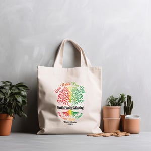Customizable Family Reunion Tote Bag, Family Gathering Gift, Gift For Family Reunion,  Personalized Tote Bag Canvas