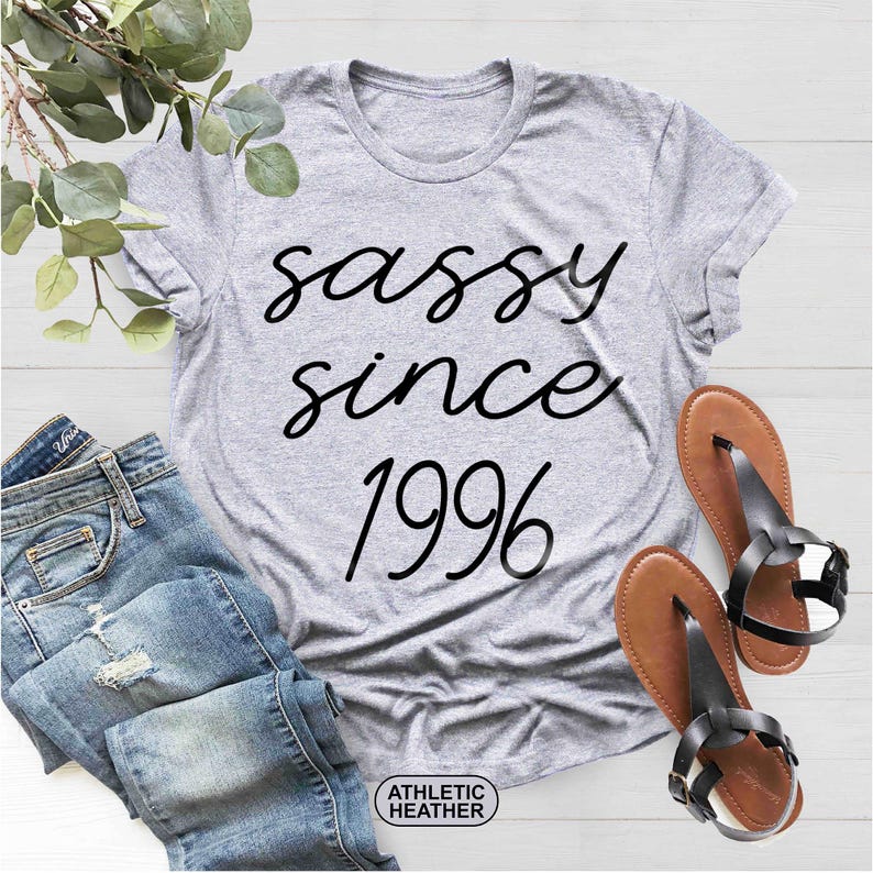 Frech seit 1996 Shirt, 30. Geburtstag Shirt, freche Geburtstag Shirt, 1996 Geburtstag Shirt, 30. Geburtstag Frau Shirt, 30. Geburtstag Geschenk Bild 4