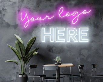 Custom Logo Neon Sign: LED Flex, Business Signage