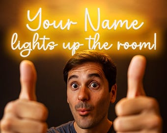 Custom LED Neon Name Sign: Personalized Bedroom Decor