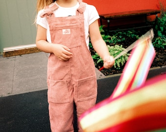 Handmade Corduroy Dungarees, Relaxed Fit, Grow-With-Me Design