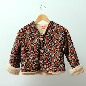 【 VINTAGE 】 Teddy Jacket Vintage Golden Brown Faux Fur Teddy Bear Jacket, Coat (B112