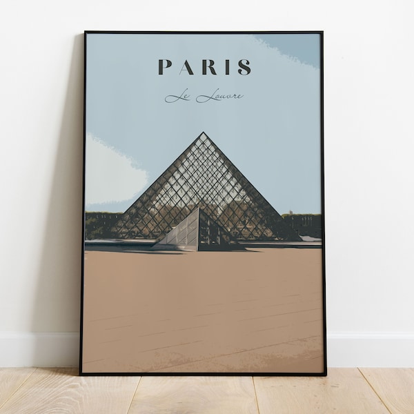 Affiche Paris - Le Louvre