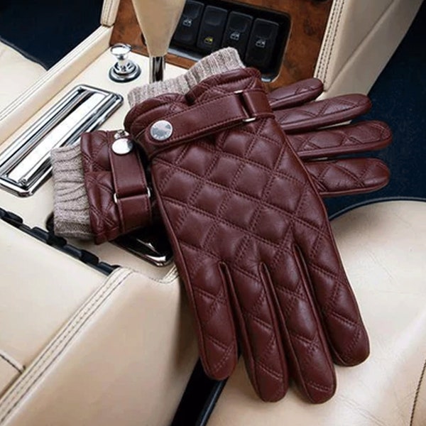 Red Winter Gloves Etsy