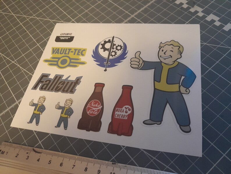 Fallout. Vault Tec. Prop Cosplay. Vinyl Stickers - Etsy