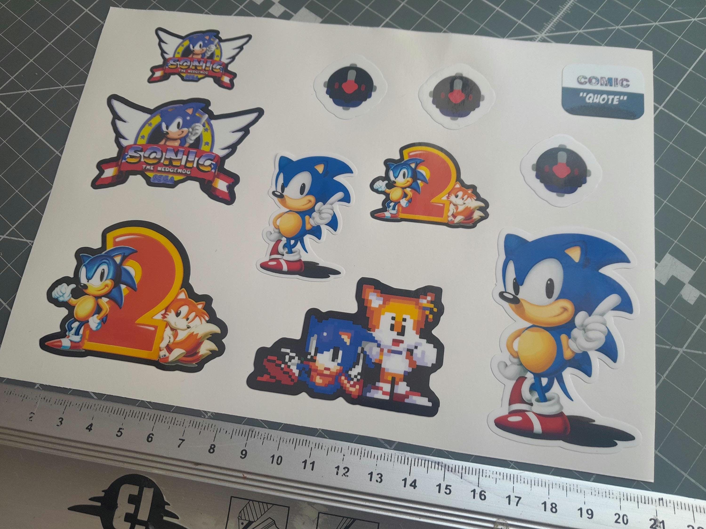Retro Gaming Stickers, Sonic the Hedgehog, Team 17 Worms, Crash ...