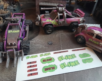 Gaslands hotwheels vinyl sticker sets